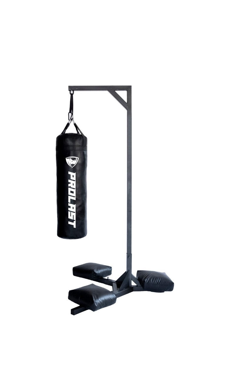 Prolast Muay Thai Bag Stand 7ft 8in tall w/ FILLED SAND BAGS