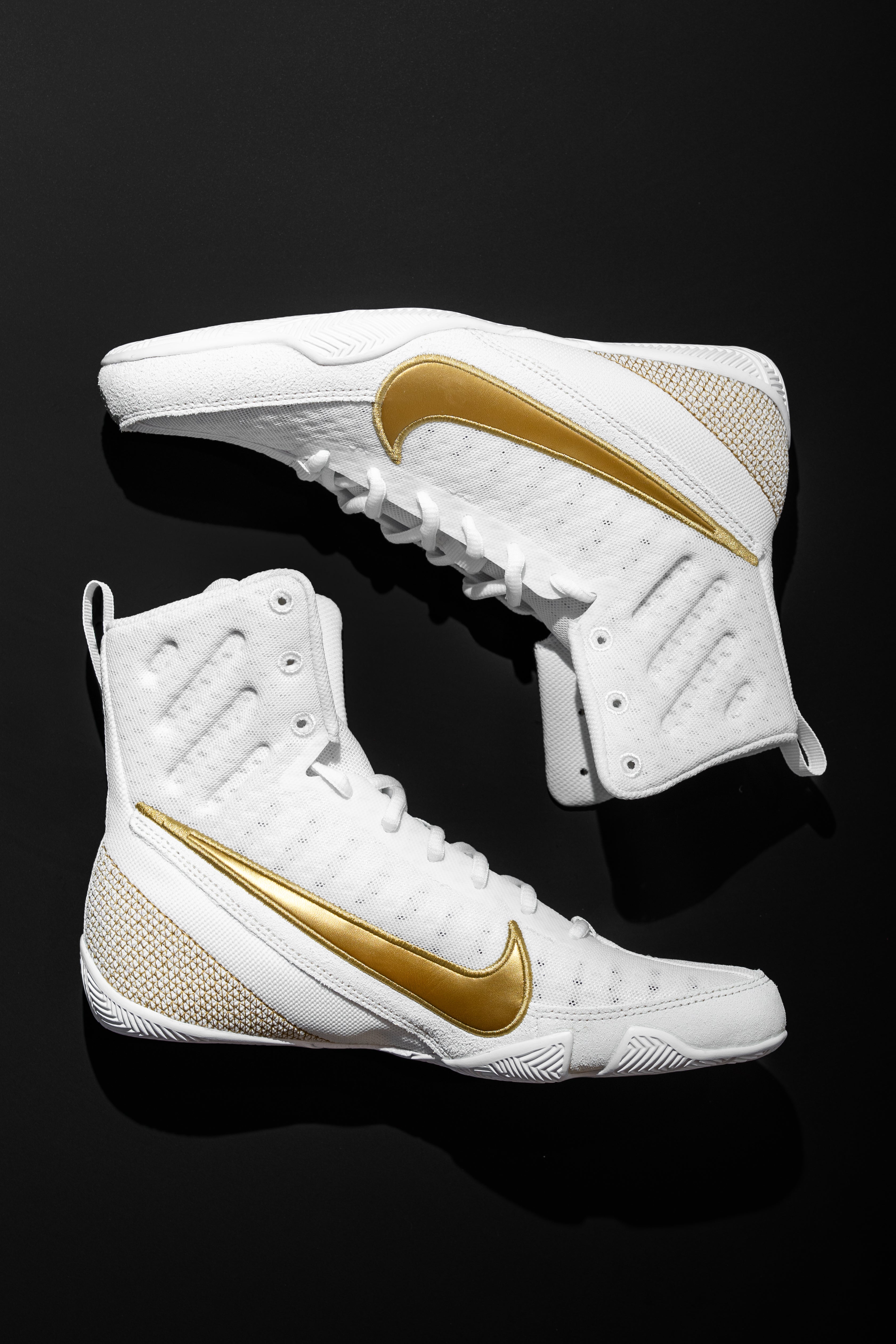 Nike Machomai 3 Boxing Shoes White Gold