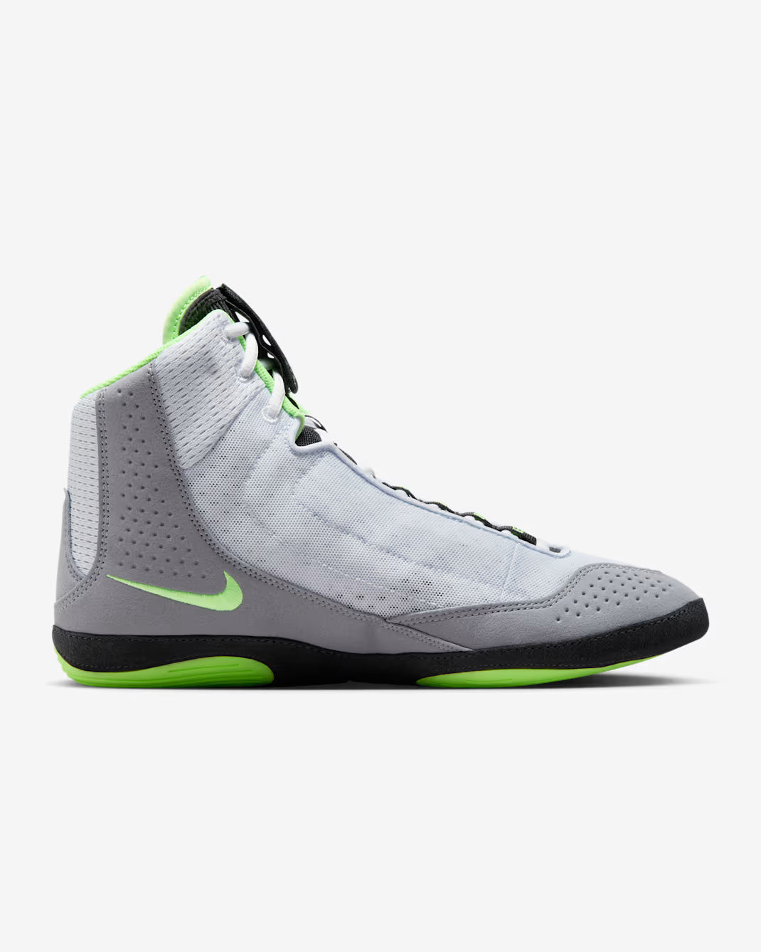 Nike Inflict 4 Wrestling Shoes - Grey/Anthracite/White/Lime Blast