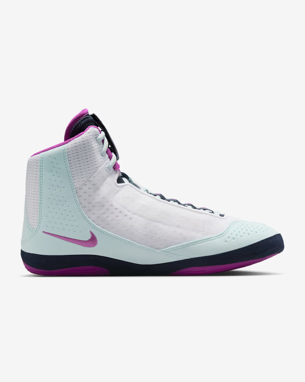 Nike Inflict 4 Wrestling Shoes -White/Glacier Blue/Obsidian/Hyper Violet