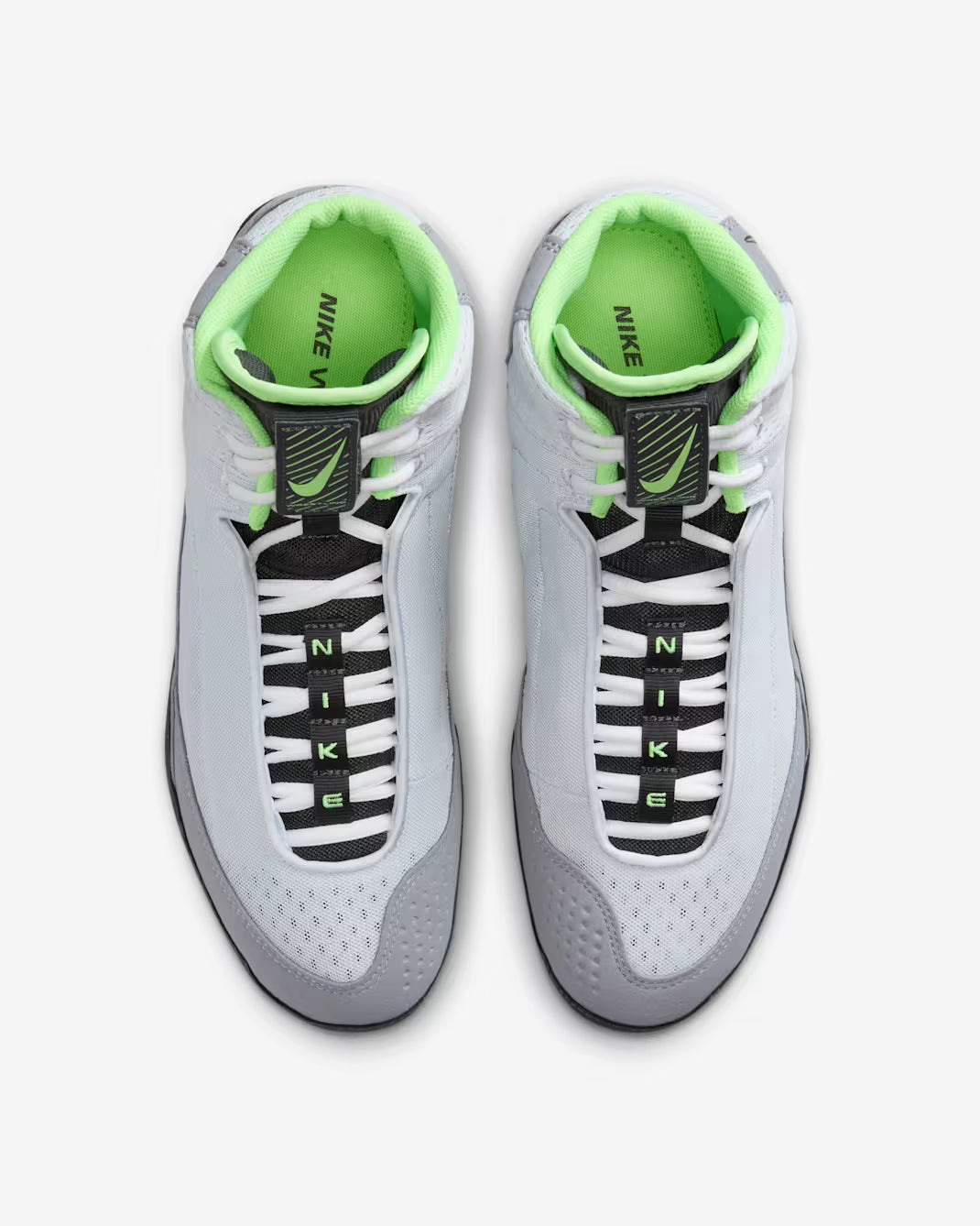 Nike Inflict 4 Wrestling Shoes - Grey/Anthracite/White/Lime Blast