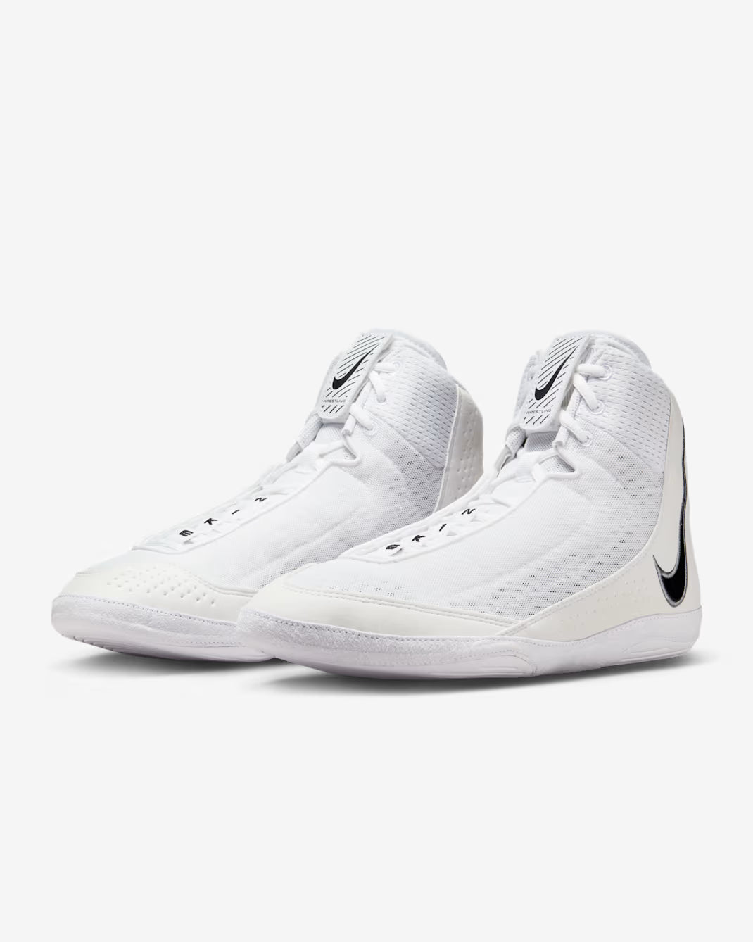 Nike Inflict 4 Wrestling Shoes - White/Black