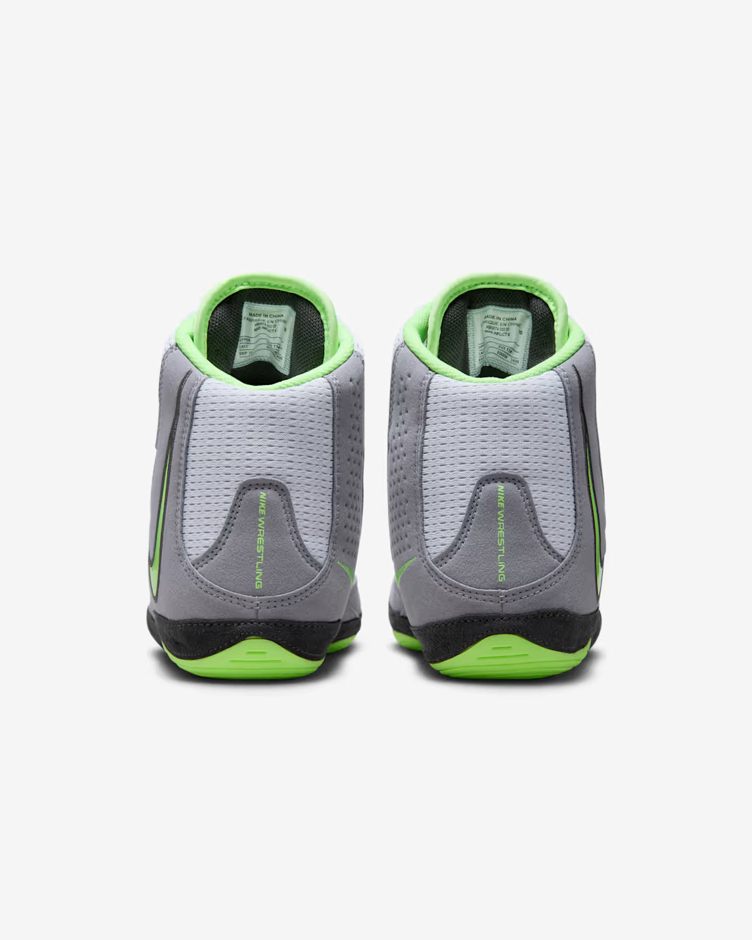 Nike Inflict 4 Wrestling Shoes - Grey/Anthracite/White/Lime Blast