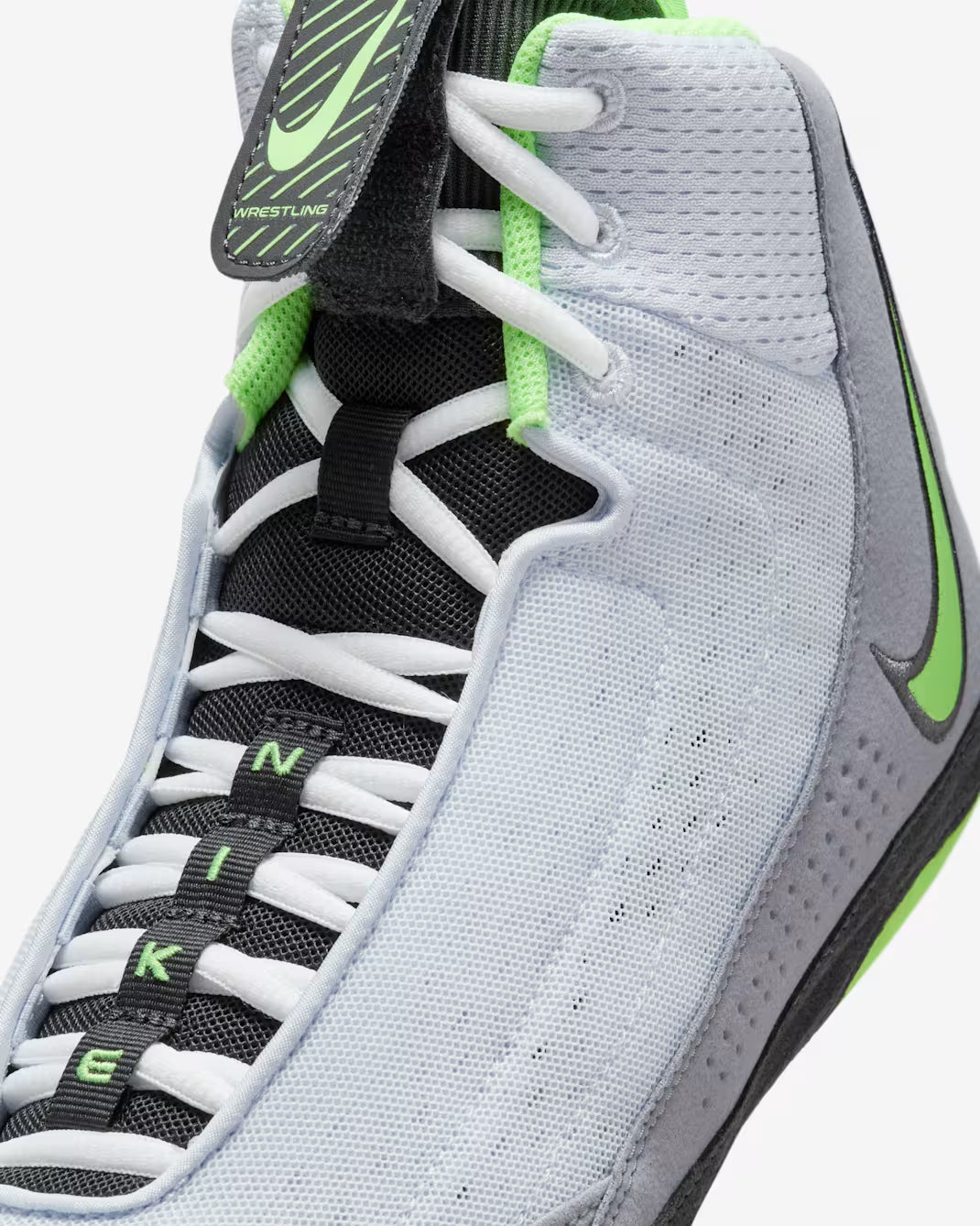 Nike Inflict 4 Wrestling Shoes - Grey/Anthracite/White/Lime Blast