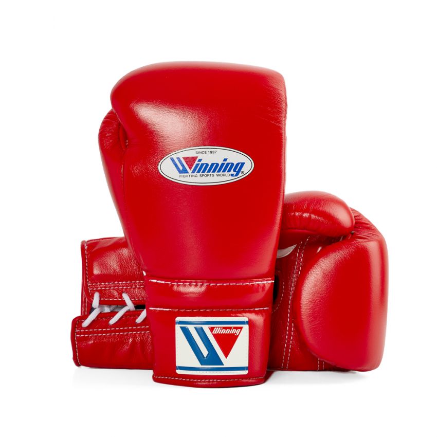 winning boxing gear Lace-Up Gloves Red 180 days) channable Video Of Caparo T1 Color:crystal white