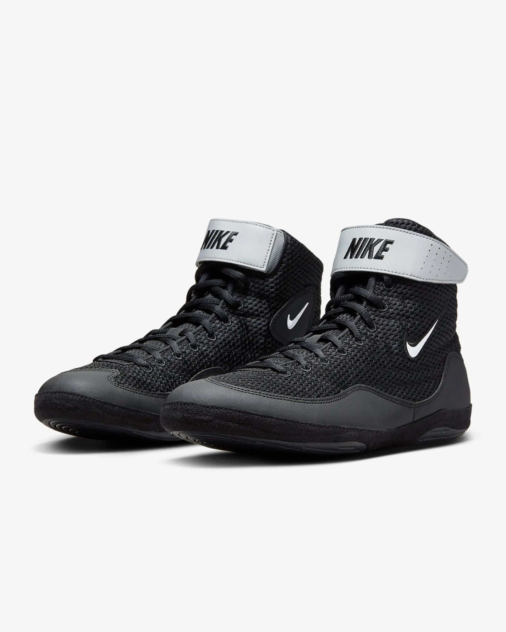 Nike Inflict Wrestling Shoes - Black/Silver
