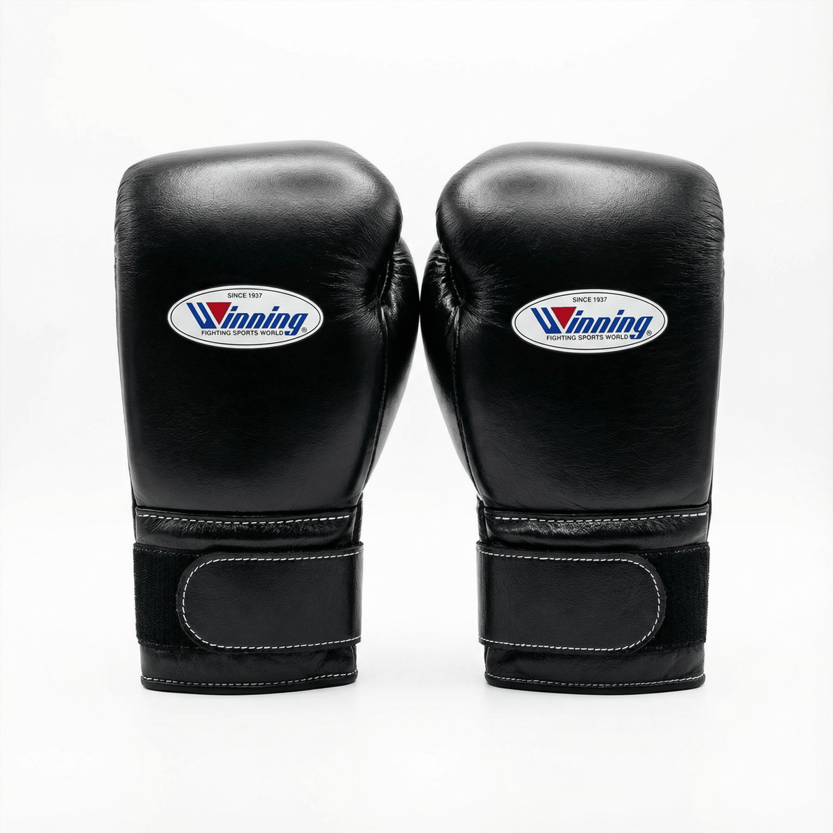 Winning Velcro Boxing Gloves Black