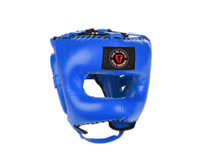 Fear The Fighter Traditional Headgear With Face-Saver Bar