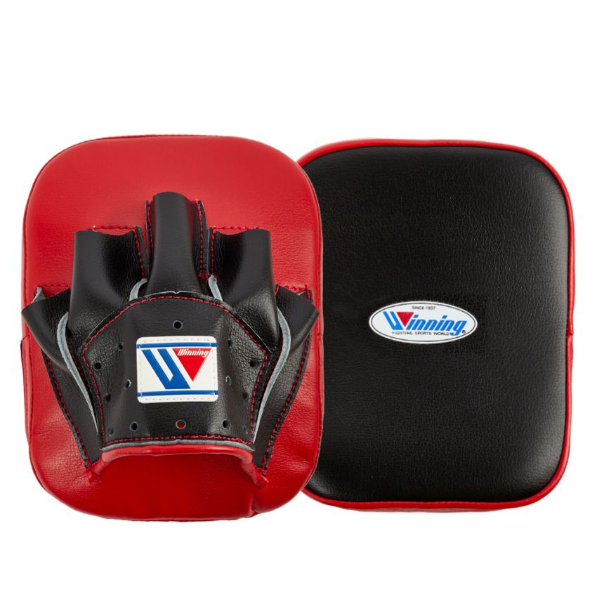 Winning Curved Focus Mitts Black/Red