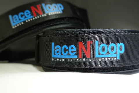 Midnight Black Lace N Loop Straps (Pair)