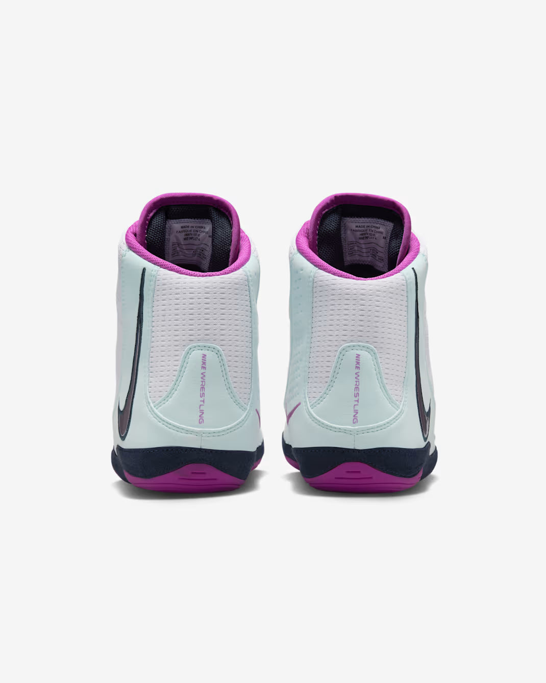 Nike Inflict 4 Wrestling Shoes -White/Glacier Blue/Obsidian/Hyper Violet