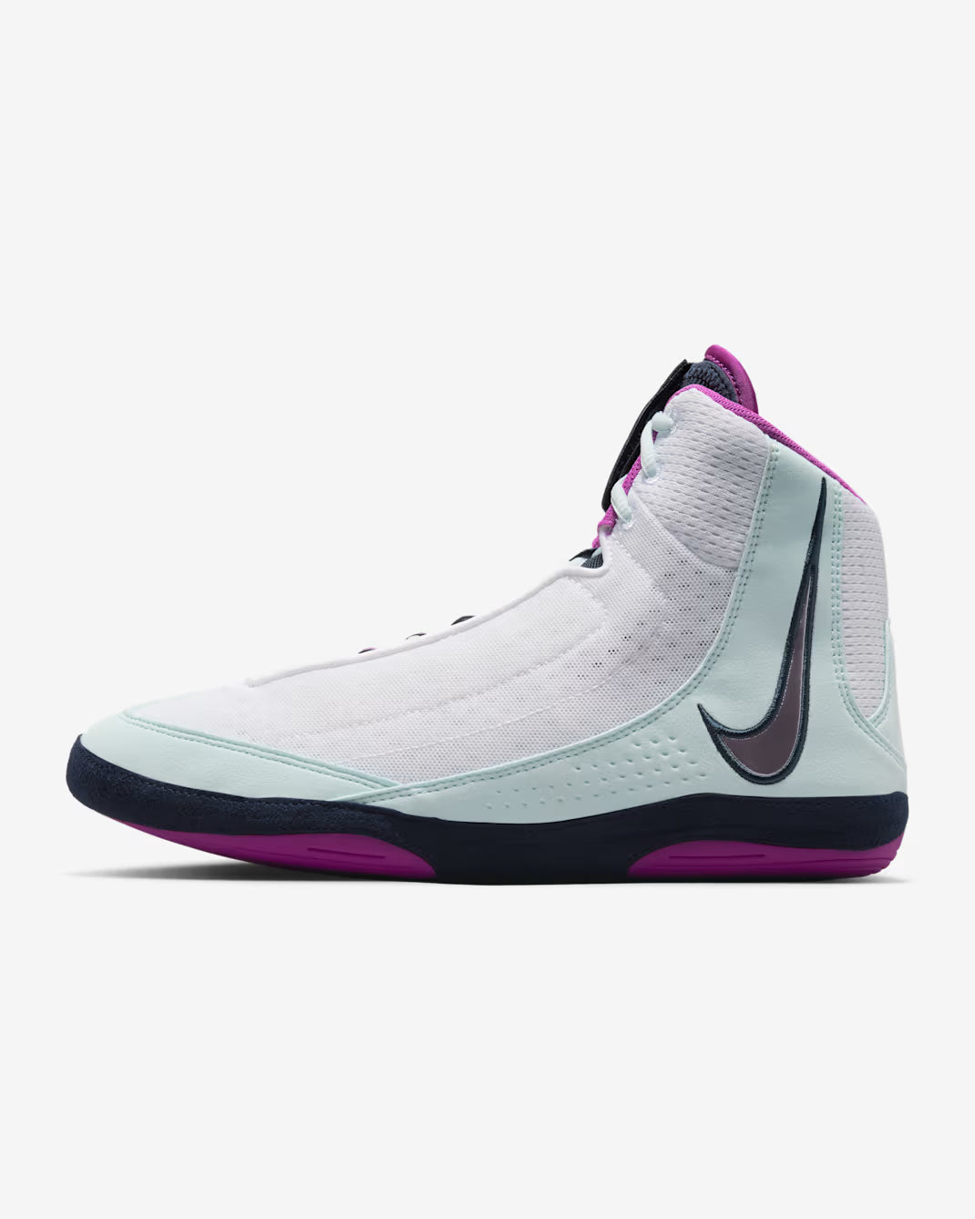 Nike Inflict 4 Wrestling Shoes -White/Glacier Blue/Obsidian/Hyper Violet