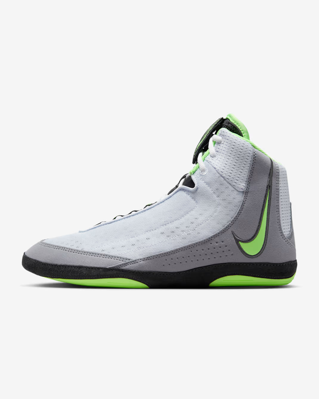 Nike Inflict 4 Wrestling Shoes - Grey/Anthracite/White/Lime Blast
