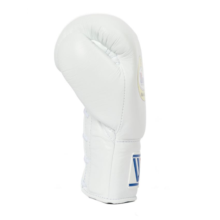 Winning Professional MS-300 Lace-Up Boxing Gloves White