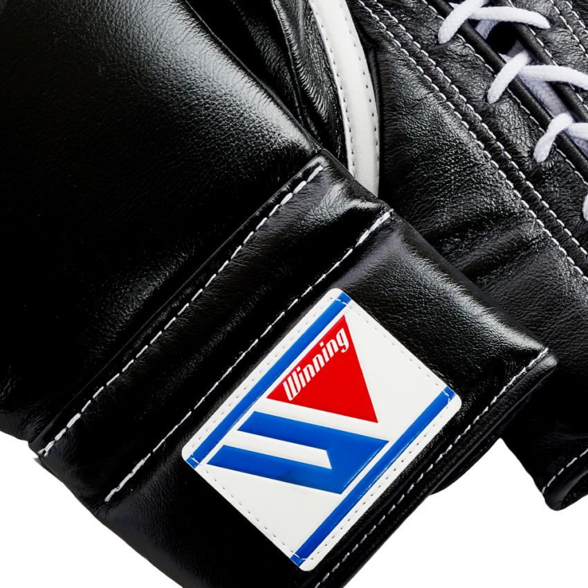 Winning Lace-Up Boxing Gloves Black