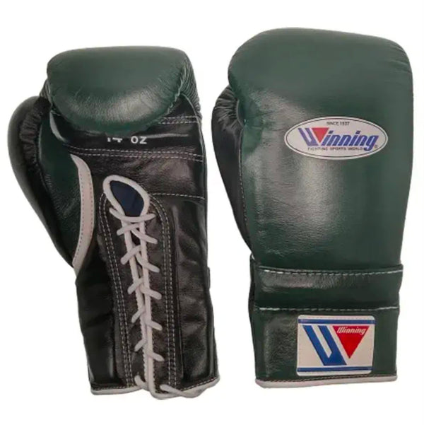 Winning MS-500 14oz Pro Boxing Gloves(Green/Black)
