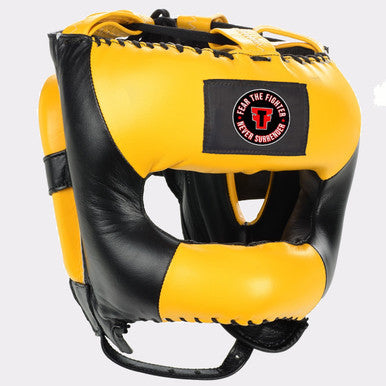 Fear The Fighter Traditional Headgear With Face-Saver Bar