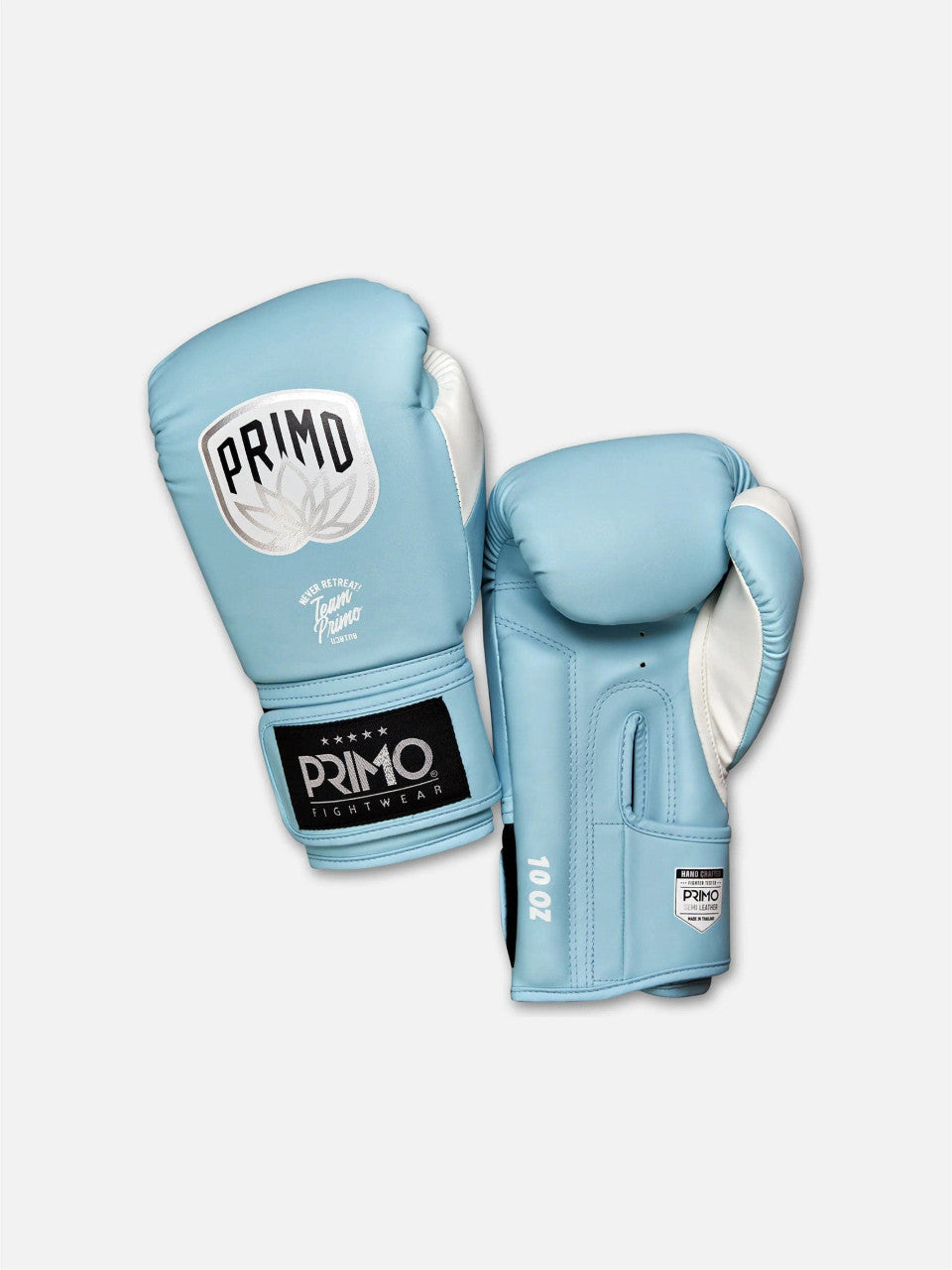 Primo Emblem 2.0 Semi Leather Boxing Gloves - Arctic Blue
